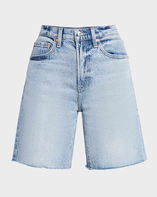Kaylee Frayed Denim Shorts
